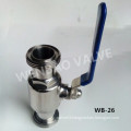 304 Sanitary Ball Valve with Male Thread Ends